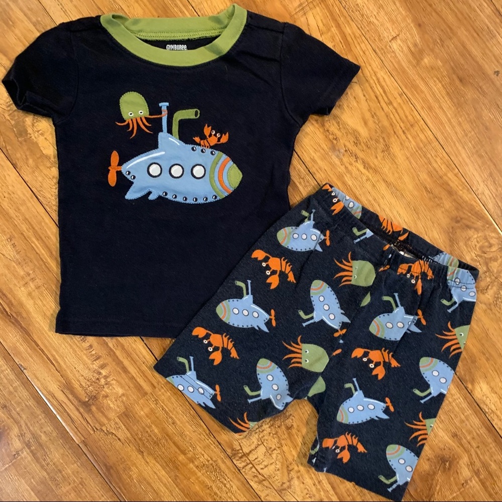 Gymboree Submarine Boys 2 Piece summer Pyjamas